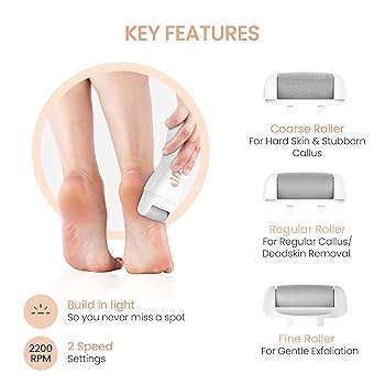 PROTOUCH Bliss Callus Remover | Rechargeable Electric Foot